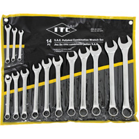 ICW-14PS Polished Wrench Set, Combination, 14 Pieces, Imperial Moffatt Supply & Specialties