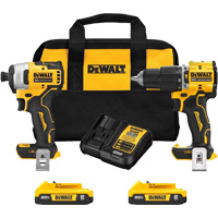 Atomic Cordless & Brushless Two-Tool Combo Kit, Lithium-Ion, 20 V Moffatt Supply & Specialties