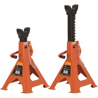 853B Jack Stands, Locking Handle/Ratchet, 3 Ton(s) Capacity, 11" - 16" H Moffatt Supply & Specialties
