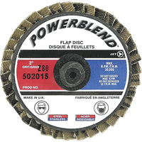 PowerBlend Roll-On Flap Disc, 2" x Type R, Z80 Grit Moffatt Supply & Specialties
