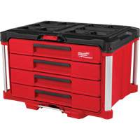 Boîte &agrave; outils avec 4 tiroirs PackOut, 16-3/10" x 22-1/5" x 14-3/10", Rouge Moffatt Supply & Specialties