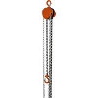 VHC Series Chain Hoists, 10' Lift, 1100 lbs. (0.5 tons) Capacity, Alloy Steel Chain Moffatt Supply & Specialties