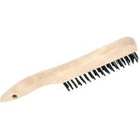 4SH Hand Scratch Brushes, Carbon Steel, 4 x 16 Wire Rows, 10" Long Moffatt Supply & Specialties