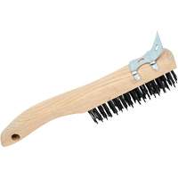 4SHWSC Hand Scratch Brushes, Carbon Steel, 4 x 16 Wire Rows, 10" Long Moffatt Supply & Specialties