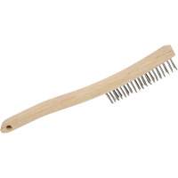 3LHSS Hand Scratch Brushes, Stainless Steel, 3 x 19 Wire Rows, 13-3/4" Long Moffatt Supply & Specialties