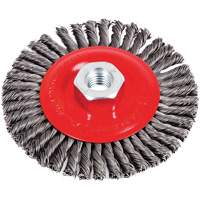 Stringer Bead Brushes for Angle Grinders, 4-1/2" Dia., 0.02" Fill, 5/8"-11 Arbor, Steel Moffatt Supply & Specialties