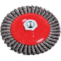 Stringer Bead Brushes for Angle Grinders, 5" Dia., 0.02" Fill, 5/8"-11 Arbor, Steel Moffatt Supply & Specialties