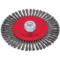 Stringer Bead Brushes for Angle Grinders, 6" Dia., 0.02" Fill, 5/8"-11 Arbor, Steel Moffatt Supply & Specialties