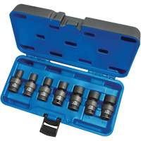 Jeux de douilles universelles, 7 Mcx, Chocs, Prise de 3/8" Moffatt Supply & Specialties