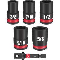 Jeu de douilles SAE &agrave; 6 pans Shockwave Impact Duty, 6 Mcx, Chocs, Prise de 3/8" Moffatt Supply & Specialties
