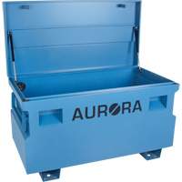 Jobsite Tool Box, 48" x 24" x 27-3/5", Steel, Blue Moffatt Supply & Specialties