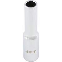 Chrome Socket, 4 mm, 1/4" Drive, 12 Points, Deep Moffatt Supply & Specialties