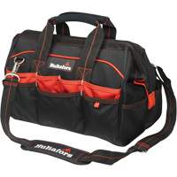 Sacs &agrave; outils pour ouvrier 16", Polyester balistique, Noir/Rouge Moffatt Supply & Specialties
