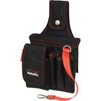 Small Technician's Pouch, Ballistic Polyester, Black/Red Moffatt Supply & Specialties