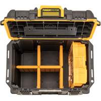 Boîte &agrave; outils compacte et profonde ToughSystem 2.0, 10" x 15-7/20" x 13-4/5", Noir/Jaune Moffatt Supply & Specialties