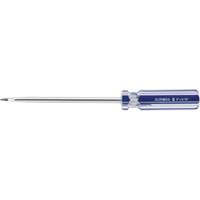 Blue Transparent Striped Slotted Screwdriver, 5/16" Tip, Round, Plastic Handle Moffatt Supply & Specialties