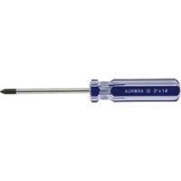 Blue Transparent Striped Philips Screwdriver, #1, Plastic Handle Moffatt Supply & Specialties