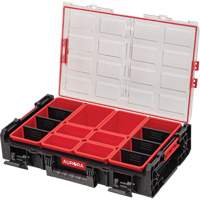 Arx&reg; 2X-Large Organizer with Bins, 23" x 15-1/5" x 6-4/5", Black Moffatt Supply & Specialties