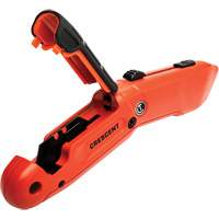 Auto-Retracting Safety Knife, 1", Steel, Aluminum Handle Moffatt Supply & Specialties