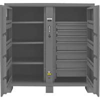 Jobsite Storage Cabinet, Steel, 59 Cubic Feet, Grey Moffatt Supply & Specialties