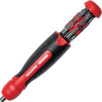 13-in-1 Automotive Ratcheting Multi-Bit Screwdriver, Cushion Grip Handle Moffatt Supply & Specialties