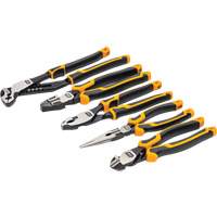 PITBULL Cushion Grip Pliers Set in Foam Storage Tray, 5 Pieces Moffatt Supply & Specialties