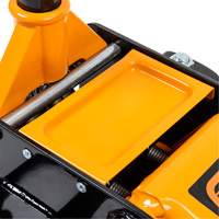 Heavy-Duty Floor Jack, 3 Ton(s) Capacity, 5-1/4" Lowered, 18-1/4" Raised, Manual Hydraulic Moffatt Supply & Specialties