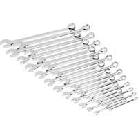 Jeu de cl&eacute;s mixtes m&eacute;triques et longues &agrave; 12 pans dans un plateau de rangement en mousse, Ouverte, 24 morceaux, M&eacute;trique Moffatt Supply & Specialties