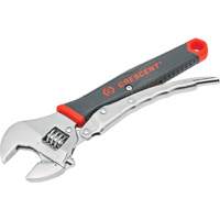 Locking Adjustable Dual Material Wrench, 10" L, 2-18/25" Max Width, Chrome/Polished Moffatt Supply & Specialties