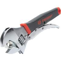 Locking Adjustable Dual Material Wrench, 10" L, 2-18/25" Max Width, Chrome/Polished Moffatt Supply & Specialties