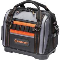 14" Tradesman Closed Top Tool Bag, Polyester, 32 Pockets, Black/Grey Moffatt Supply & Specialties