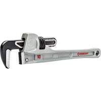 Cl&eacute; pour tuyau &agrave; m&acirc;choires &eacute;troite, Cap des m&acirc;choires 1-9/10", Longueur 10", Fini Rev&ecirc;tement en poudre, Prise Aucune Moffatt Supply & Specialties