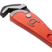 Cl&eacute; pour tuyau acier auto-ajustable, Cap des m&acirc;choires 1-1/2", Longueur 12", Fini Rev&ecirc;tement en poudre, Prise Non-ergonomique Moffatt Supply & Specialties