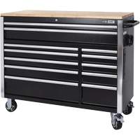 HDRC5212 HD Series Roller Cabinet, 12 Drawers, 51-1/4" W x 21" D x 40-3/10" H, Black Moffatt Supply & Specialties