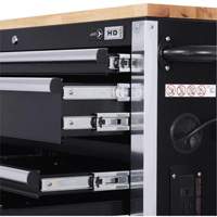 HDRC5212 HD Series Roller Cabinet, 12 Drawers, 51-1/4" W x 21" D x 40-3/10" H, Black Moffatt Supply & Specialties