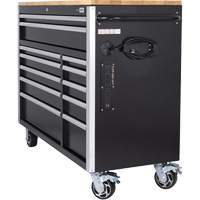 HDRC5212 HD Series Roller Cabinet, 12 Drawers, 51-1/4" W x 21" D x 40-3/10" H, Black Moffatt Supply & Specialties