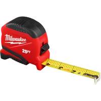 Compact Tape Measure, 1" x 25' Moffatt Supply & Specialties