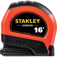 High-Visibility LEVERLOCK&reg; Tape Measure, 16', Imperial Graduations Moffatt Supply & Specialties