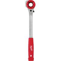 Lineman's High-Leverage Ratcheting Wrench with Milled Strike Face, 3/4"/1"/1-1/8" Drive, Ergonomic Handle Moffatt Supply & Specialties