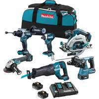 Ensemble 6 outils &agrave; moteur sans balai LXT, Lithium-ion, 18 V Moffatt Supply & Specialties