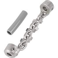 Chaîne de nettoyage de tuyaux de 1-1/4" - 1-1/2" pour c&acirc;ble de serpent &agrave; chaîne de 1/4" Moffatt Supply & Specialties