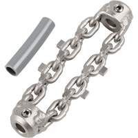 Chaîne de nettoyage de tuyaux de 2" pour c&acirc;ble de serpent &agrave; chaîne de 1/4" Moffatt Supply & Specialties