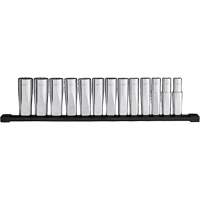 Jeu de douilles &agrave; puits profondes m&eacute;triques &agrave; 12 pans, 13 Mcx, Prise de 1/2", Profond Moffatt Supply & Specialties