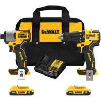 Brushless Compact Cordless 1/2" Hammer Drill & 1/4" Impact Driver Kit, Lithium-Ion, 20 V Moffatt Supply & Specialties