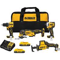ATOMIC Cordless Brushless 4-Tool Combo Kit, Lithium-Ion, 20 V Moffatt Supply & Specialties