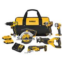 V20 Brushless Motor 6-Tool Combo Kit, Lithium-Ion, 20 V Moffatt Supply & Specialties