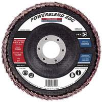 POWERBLEND EDG Flap Disc, 4-1/2" x 7/8", Type 27, CG60 Grit, Ceramic Moffatt Supply & Specialties