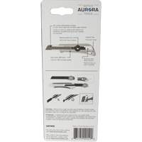 Couteau professionnel de 18 mm avec verrouillage &agrave; cliquet, Acier inoxydable, Robuste, Prise en Plastique Moffatt Supply & Specialties