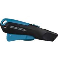 Couteau de s&eacute;curit&eacute; r&eacute;tractable , Acier inoxydable, Robuste, Prise en Plastique/Aluminium Moffatt Supply & Specialties