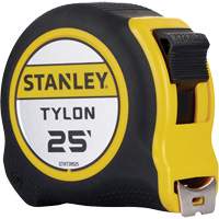 Tylon Tape Measure, 25', Imperial Graduations Moffatt Supply & Specialties